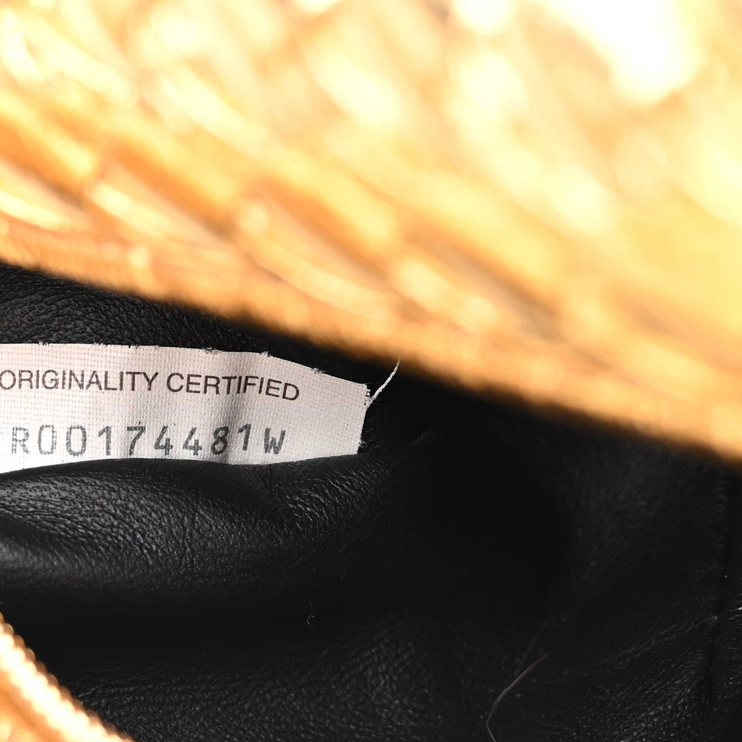Bottega Veneta Laminated Calfskin Pressed Intreccio Mini Jodie Gold 6 of 10
