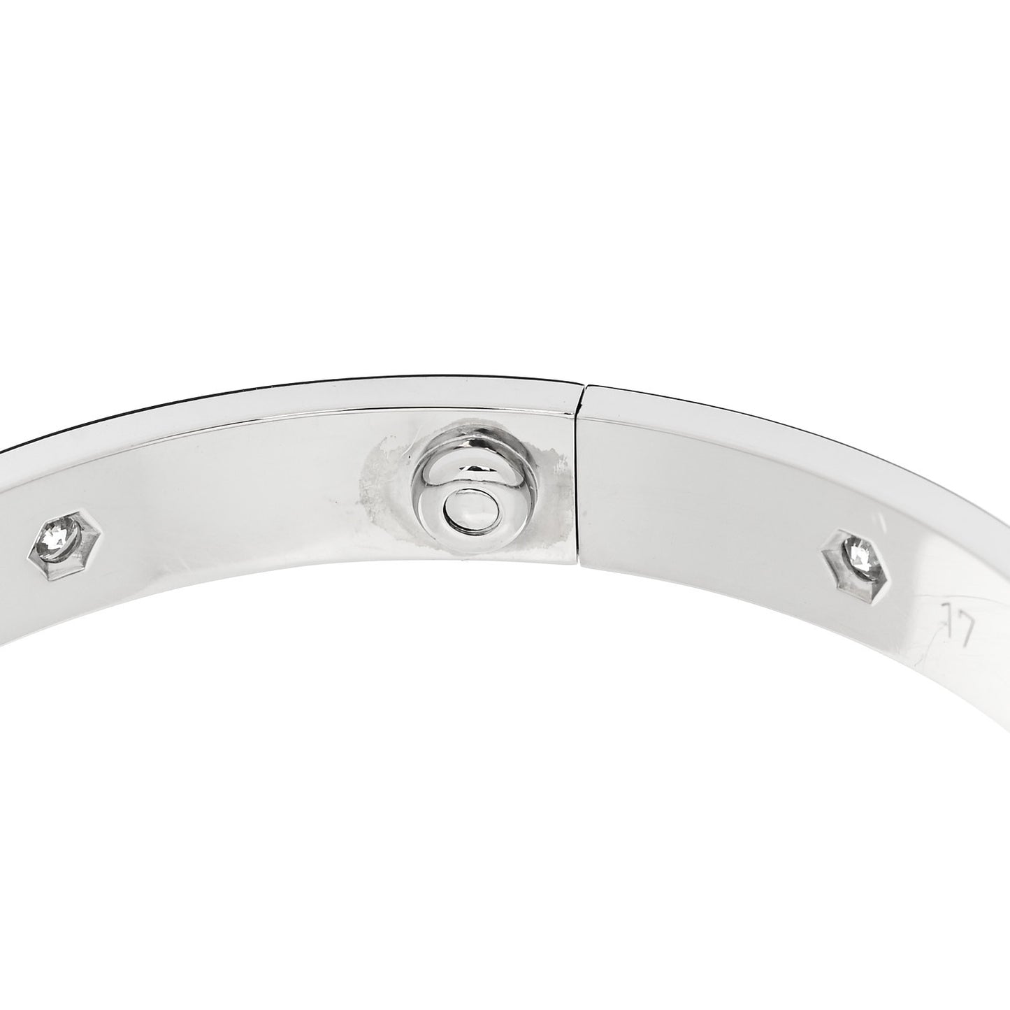18K White Gold 10 Diamond LOVE Bracelet