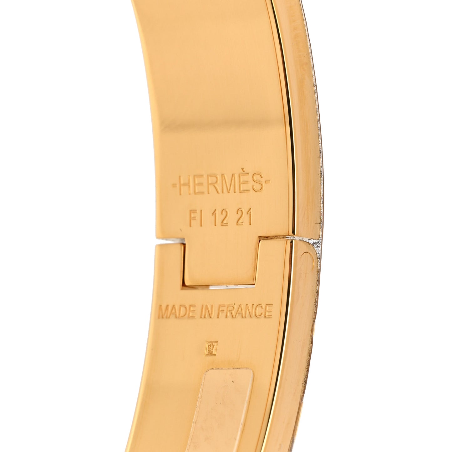 Enamel Printed Dans Les Nuages Narrow Clic Clac H Bracelet PM Flamboyante