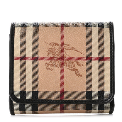 Burberry Haymarket Check Medium Bellfield ID Wallet Chocolate 1 of 8