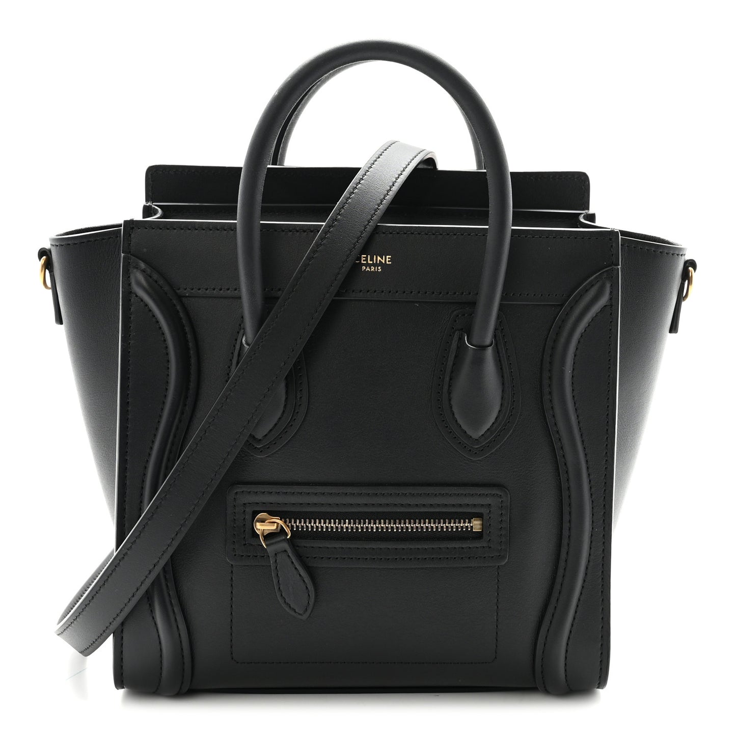 Smooth Calfskin Nano Luggage Black