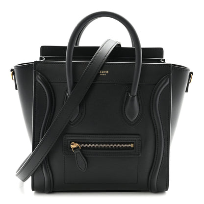 Celine Smooth Calfskin Nano Luggage Black 1 of 11