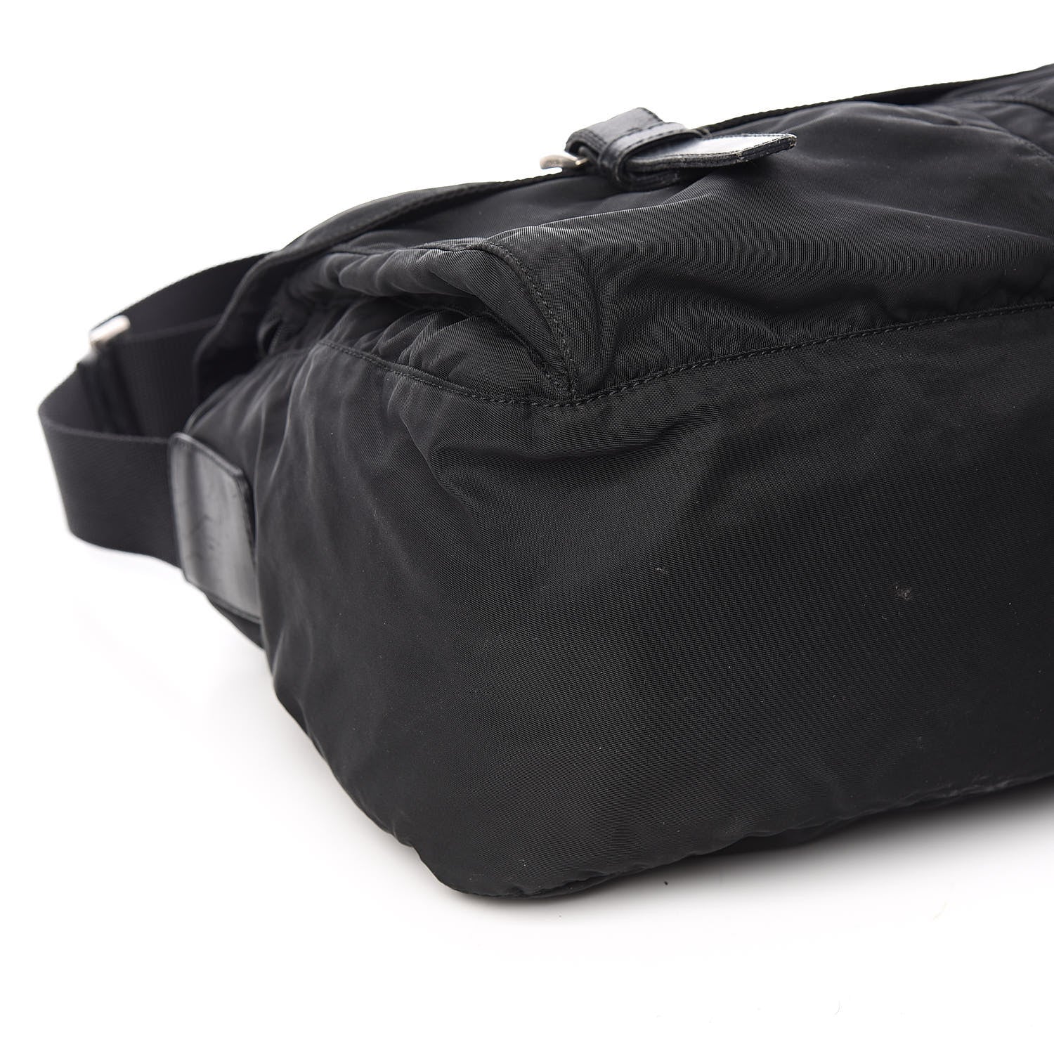 Prada Nylon Vela Messenger Bag Black 11 of 14