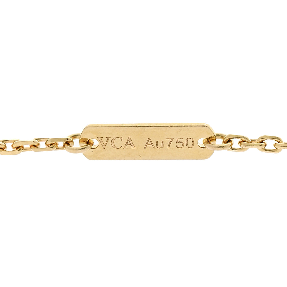 Van Cleef & Arpels 18K Yellow Gold Black Onyx Vintage Alhambra Pendant Necklace 4 of 6