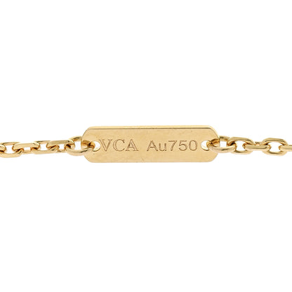Van Cleef & Arpels 18K Yellow Gold Black Onyx Vintage Alhambra Pendant Necklace 4 of 6