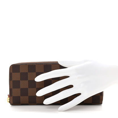 Louis Vuitton Damier Ebene Clemence Wallet Cherry 2 of 8