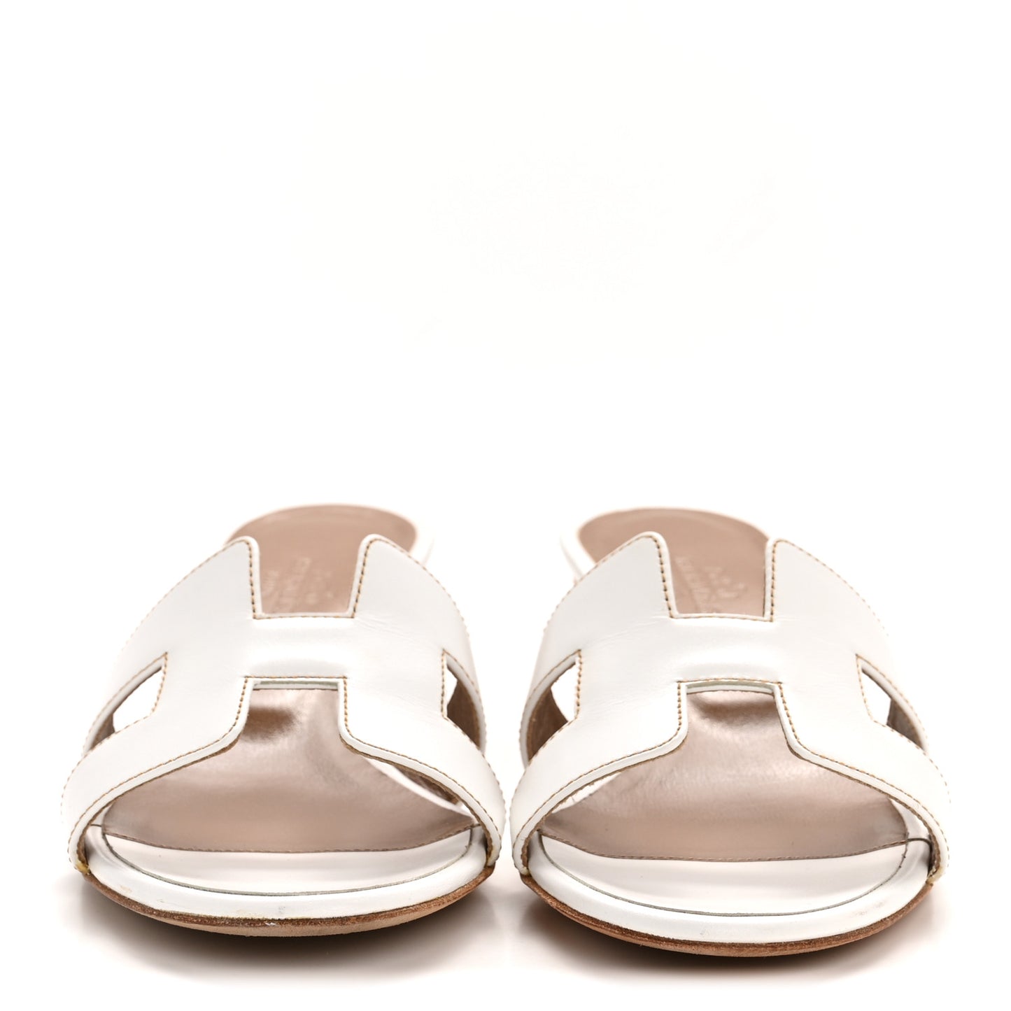 Calfskin Oasis Sandals 35 White