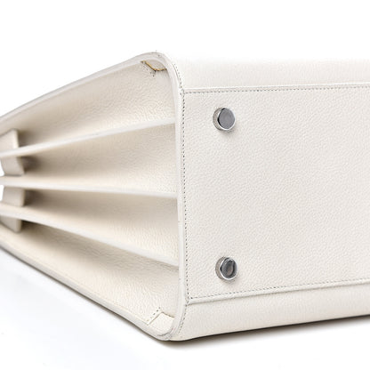 Saint Laurent Grained Calfskin Small Sac De Jour Dove White 8 of 14