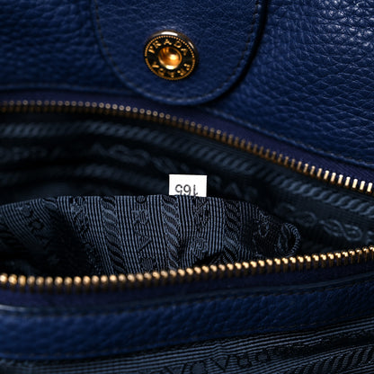 Prada Vitello Daino Tote Bluette 6 of 12