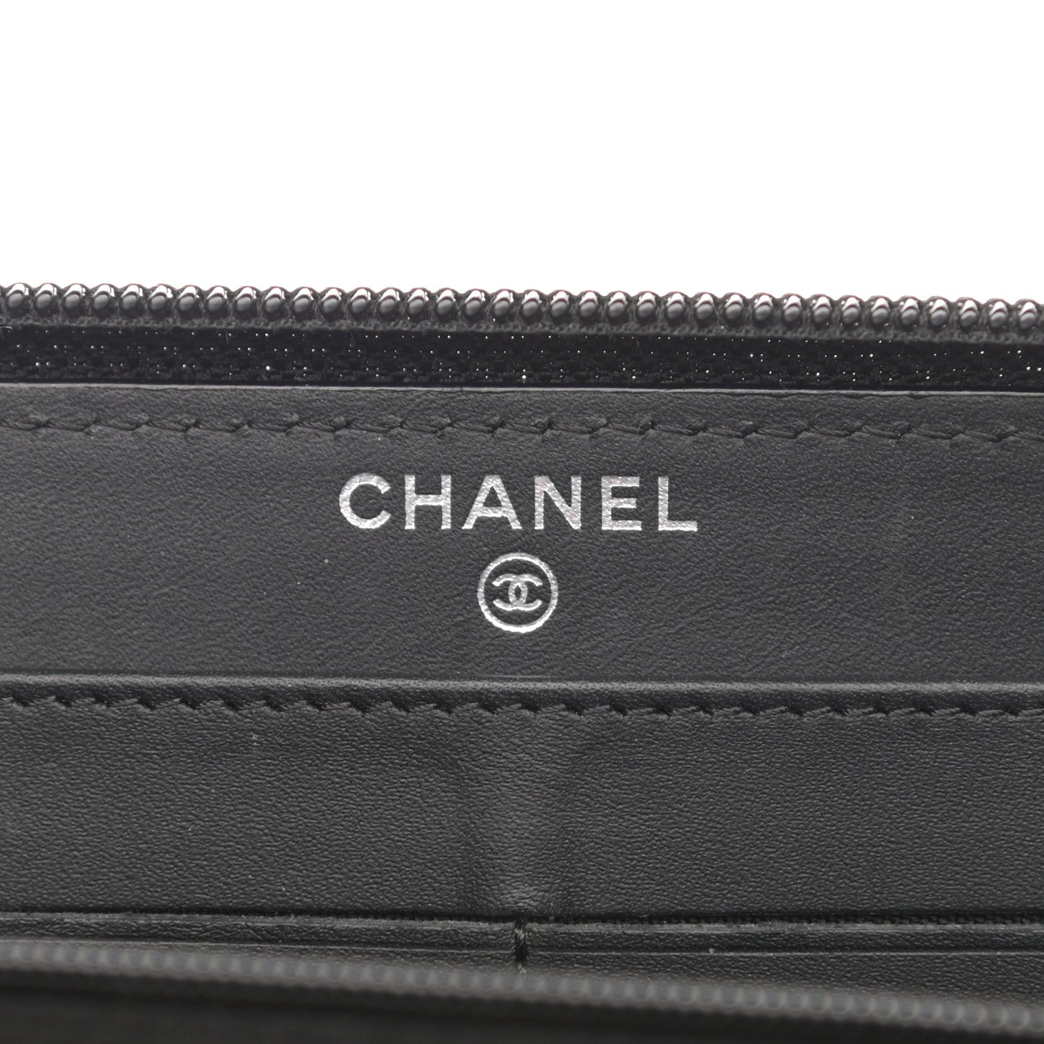 Chanel Caviar Large Timeless CC Zip Around Wallet Black 6 of 9