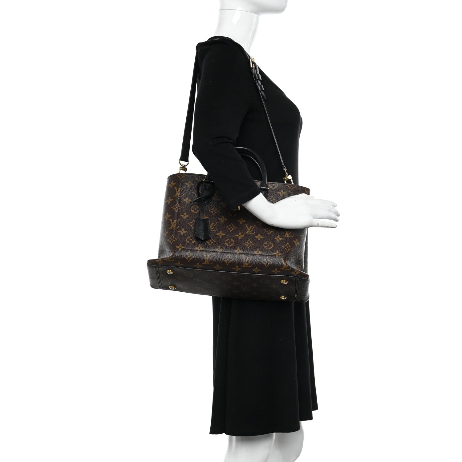Louis Vuitton Monogram Flower Tote Black 1 of 11