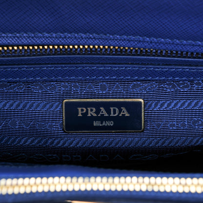 Prada Saffiano Small Galleria Double Zip Tote Royal 6 of 7