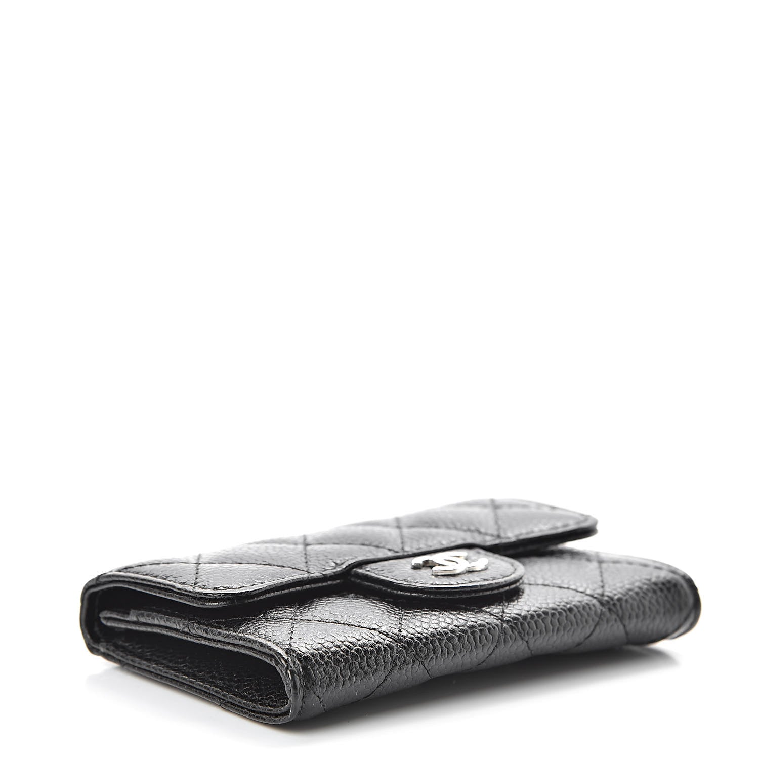 Chanel Caviar Quilted Flap Card Holder Black 4 of 10