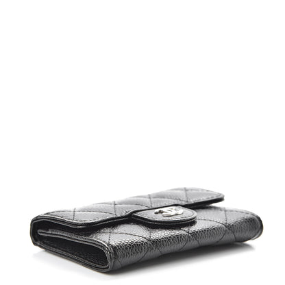 Chanel Caviar Quilted Flap Card Holder Black 4 of 10