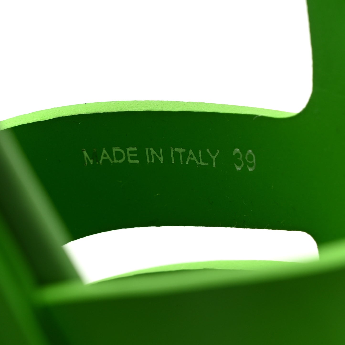 Foam Rubber Metal Triangle Logo Womens Monolith 55mm Cage Sandals 39 Mela