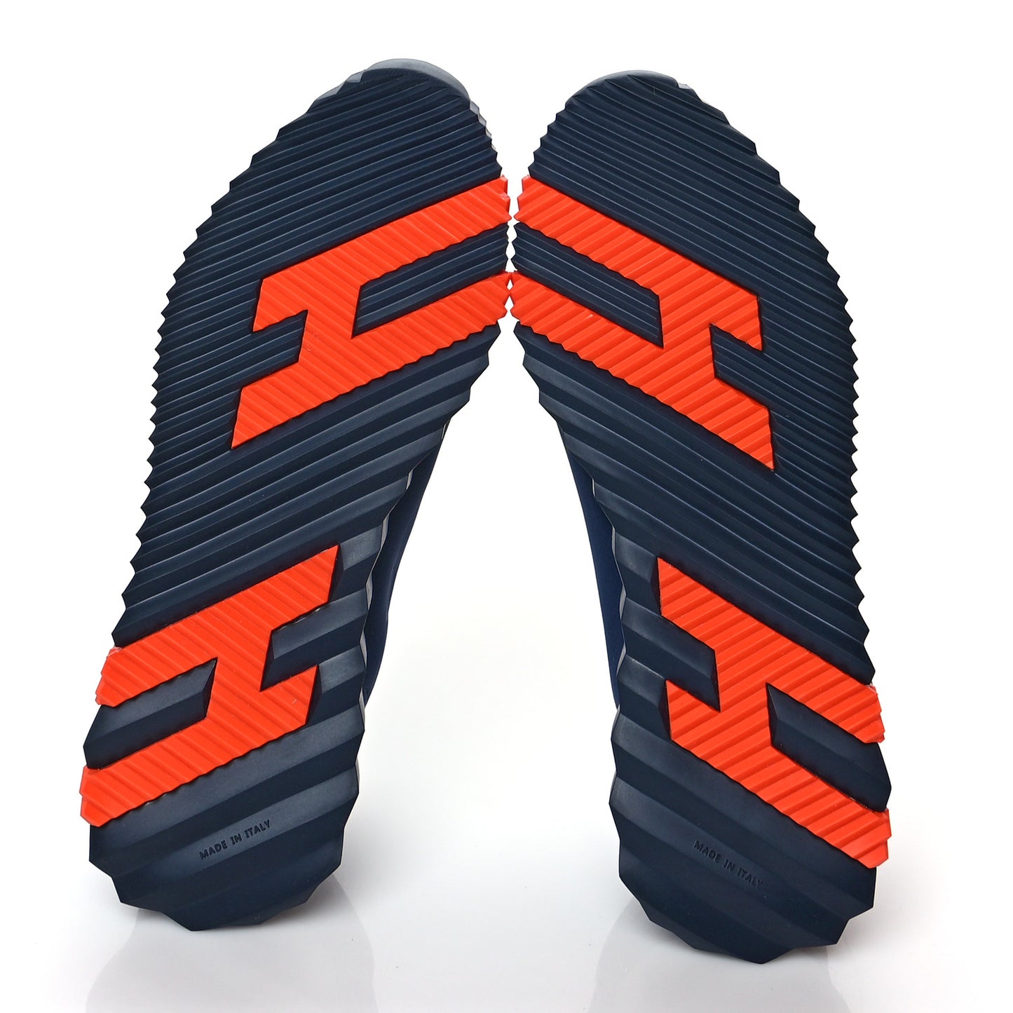 Technical Jersey Suede Goatskin Bouncing Sneakers 38.5 Marine