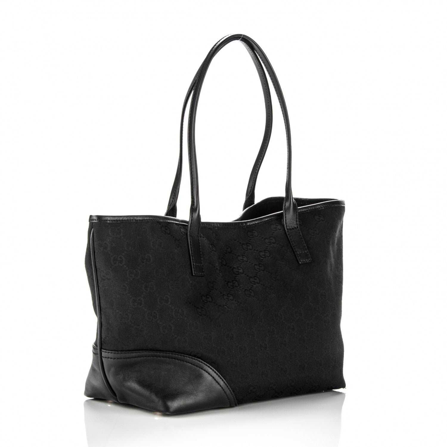 Gucci Monogram Medium New Britt Tote Black 3 of 7