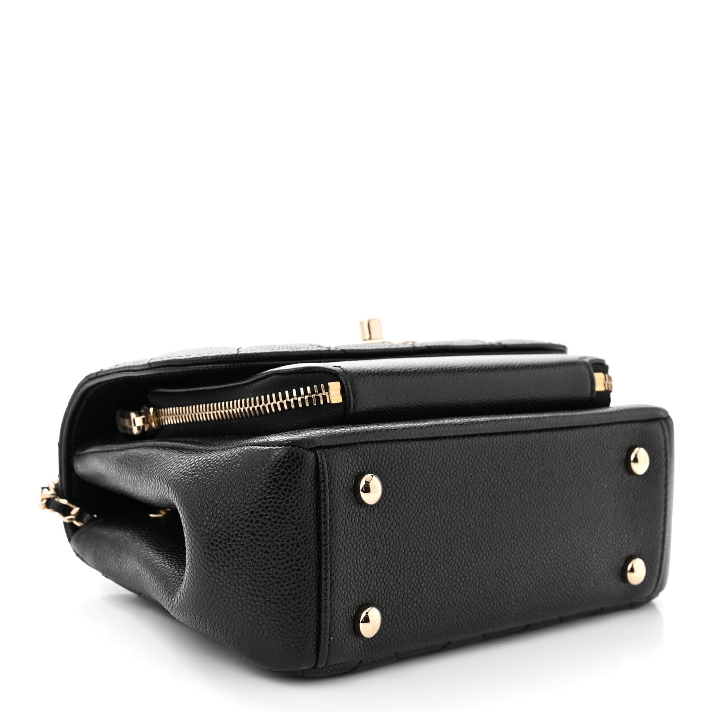 Caviar Quilted Small Business Affinity Flap Black