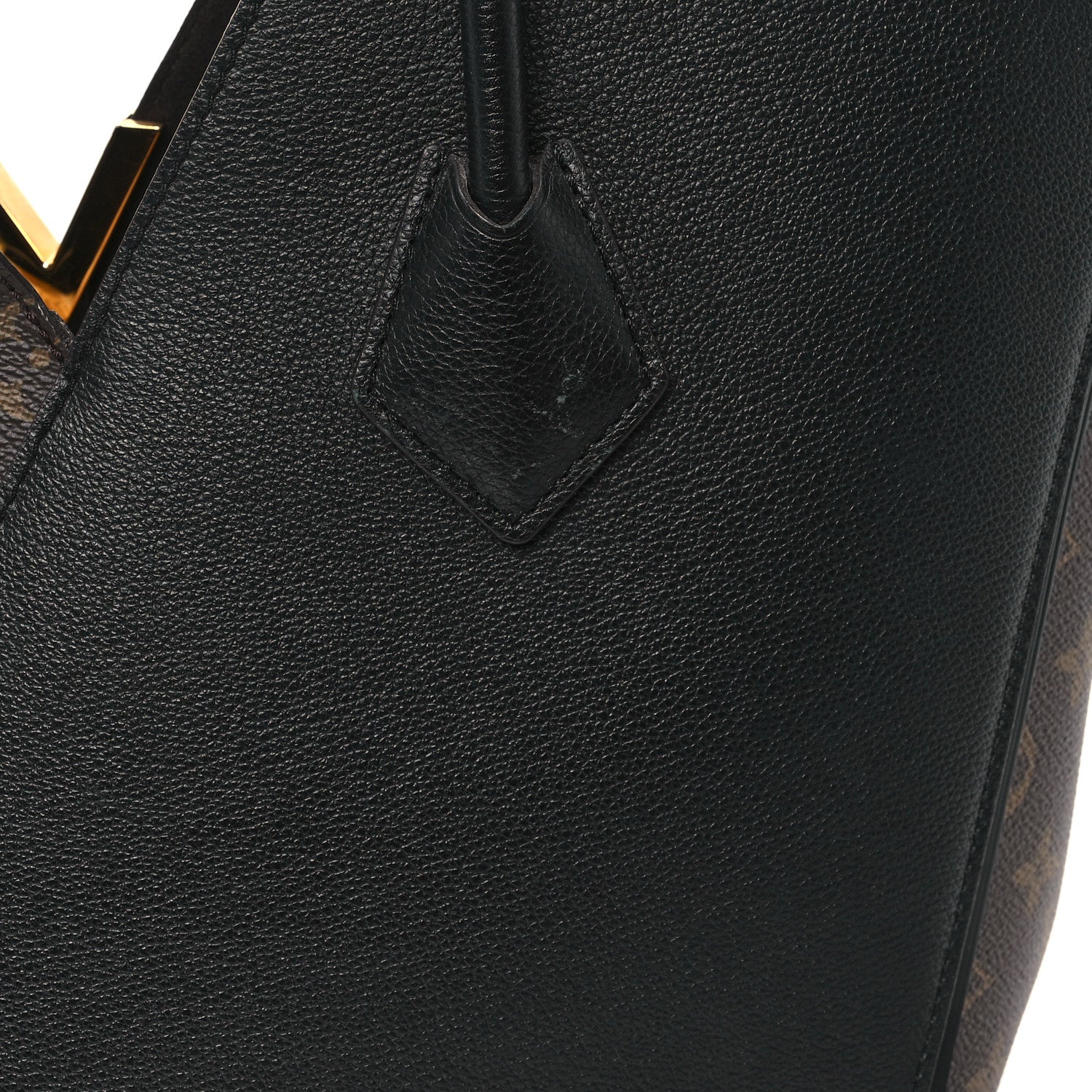 Louis Vuitton Calfskin Monogram Kimono Tote Black 10 of 11