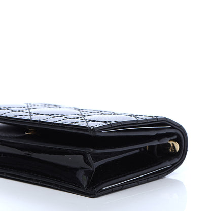 Christian Dior Patent Cannage Lady Dior Card Holder Black 7 of 10