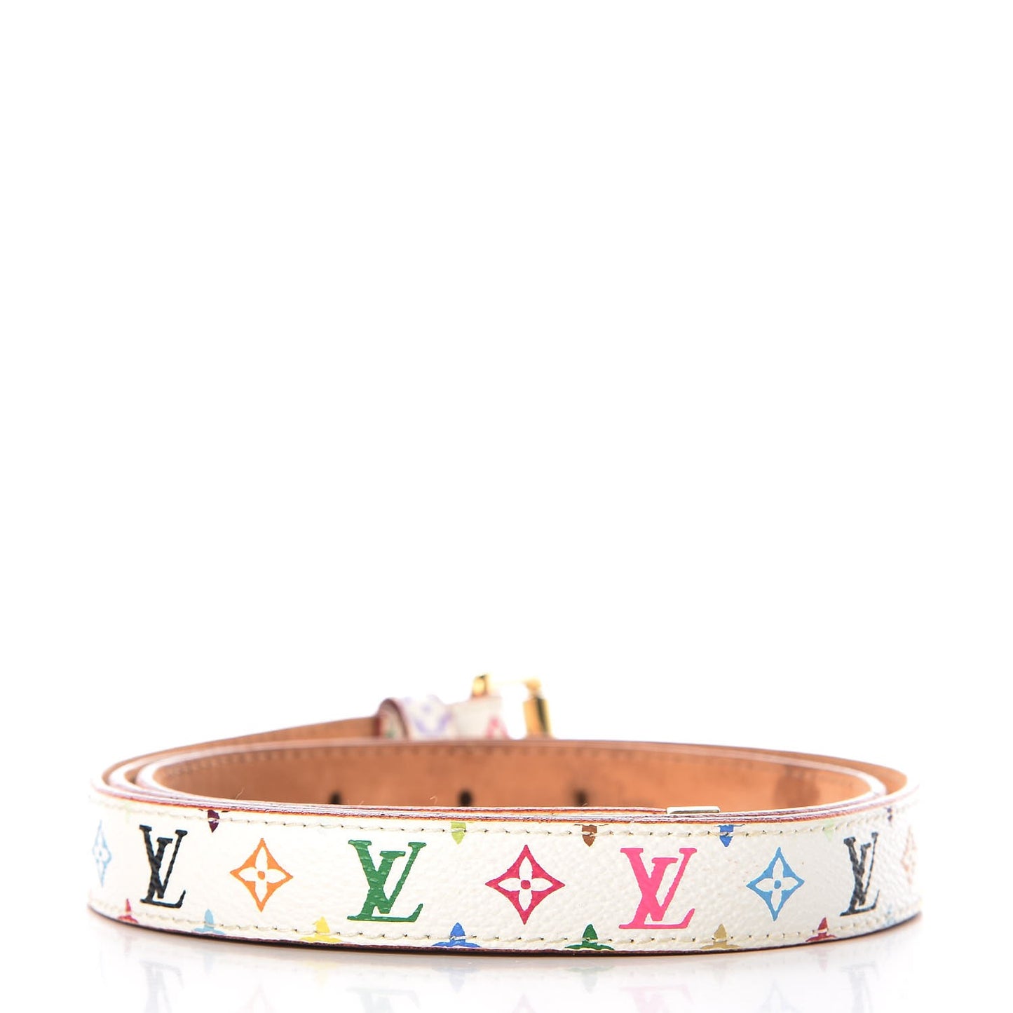 Monogram Multicolor Belt 90 36 White