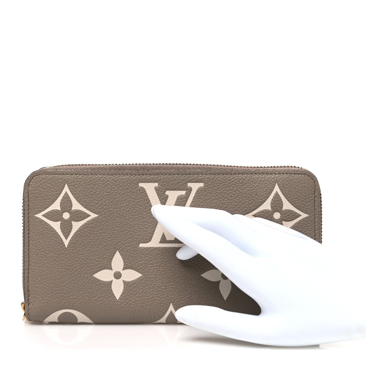 Empreinte Monogram Giant Zippy Wallet Tourterelle Creme