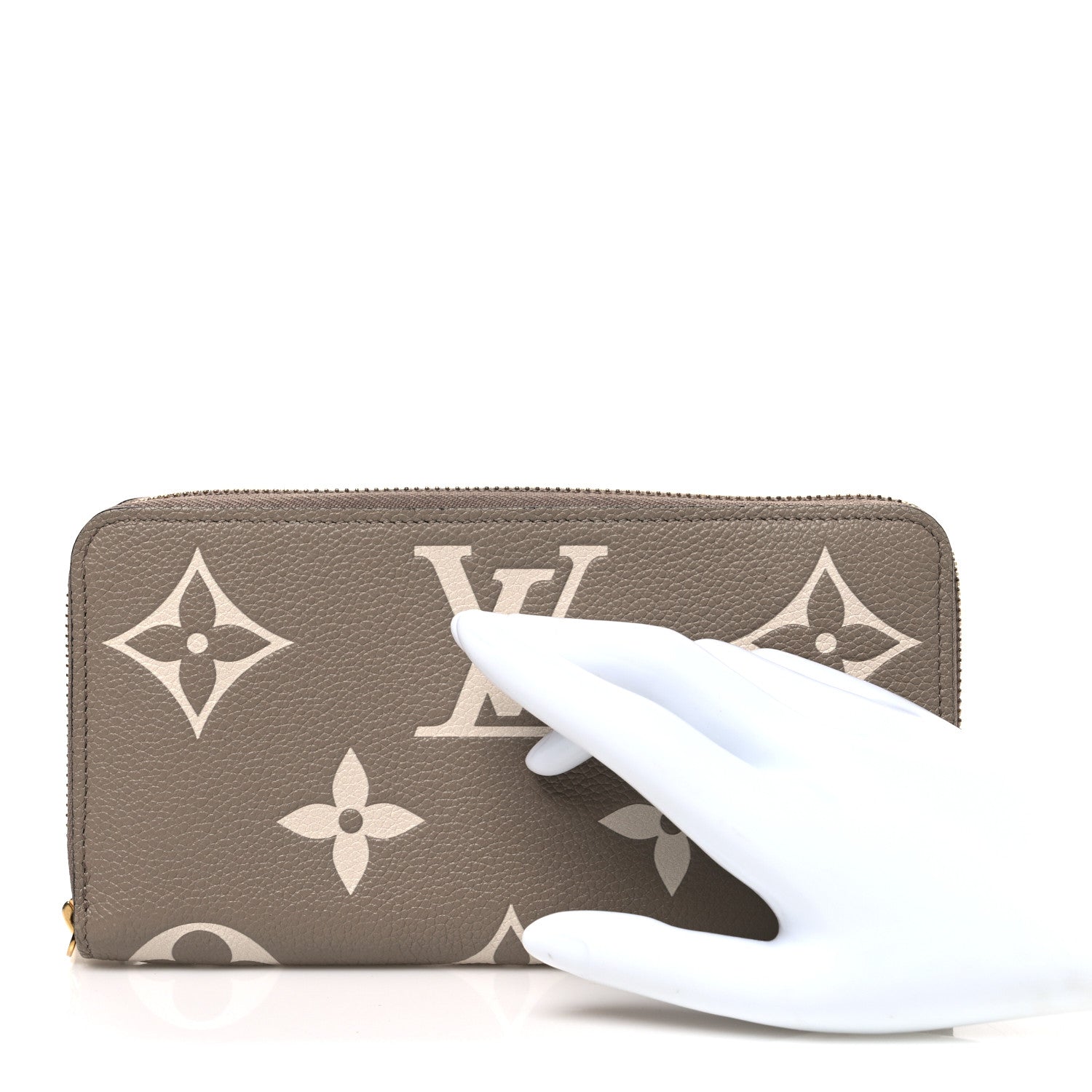 Louis Vuitton Empreinte Monogram Giant Zippy Wallet Tourterelle Creme 2 of 6