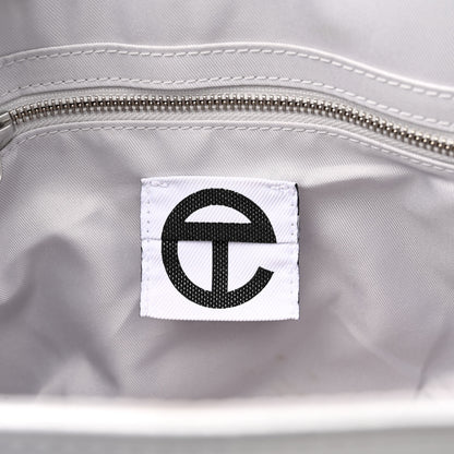 Telfar Metallic Vegan Leather Medium Shopping Bag Silver 6 of 11