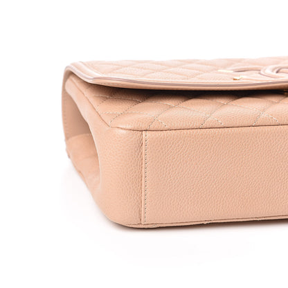 Chanel Caviar Quilted Medium CC Filigree Flap Beige 8 of 10