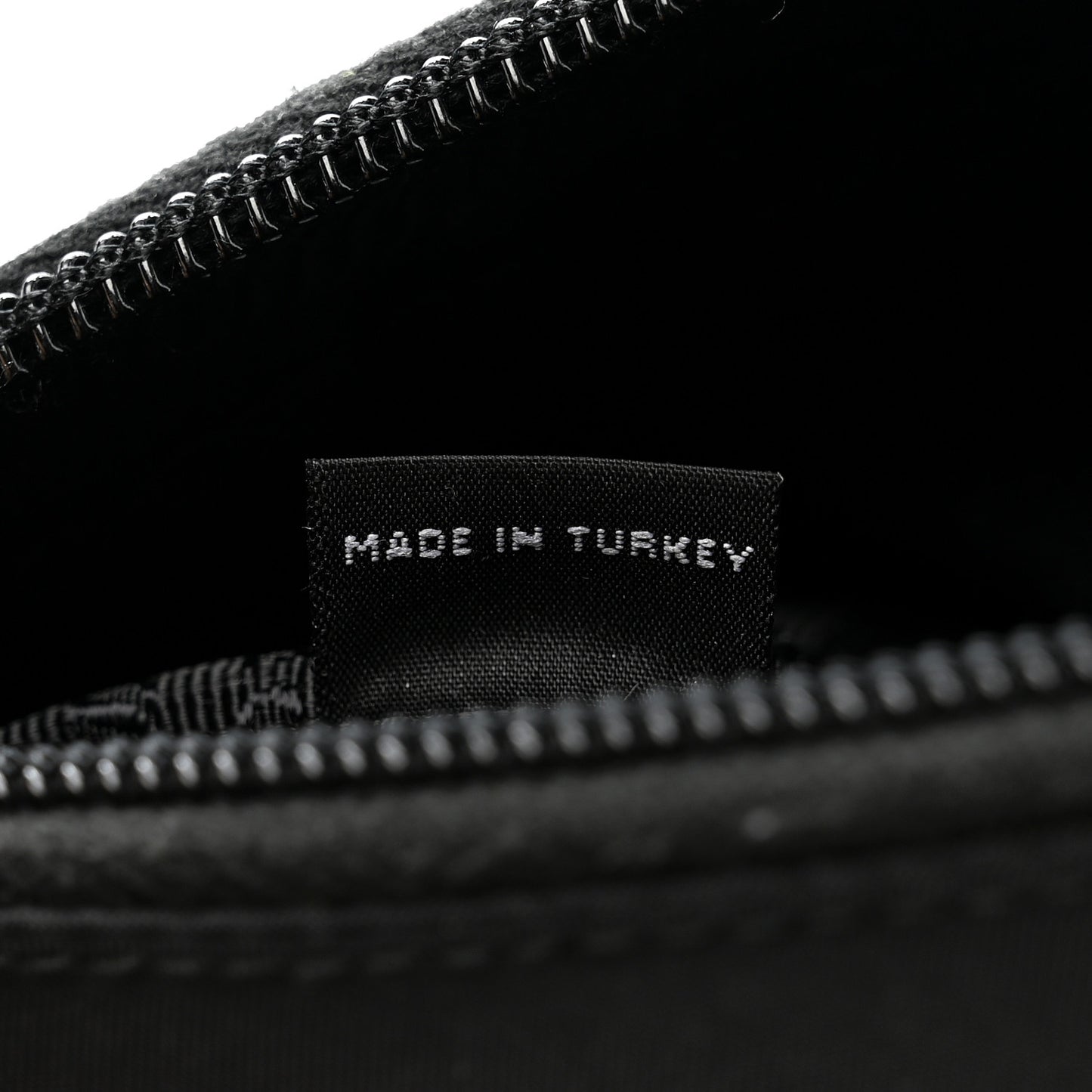 Tessuto Nylon Saffiano Wristlet Black
