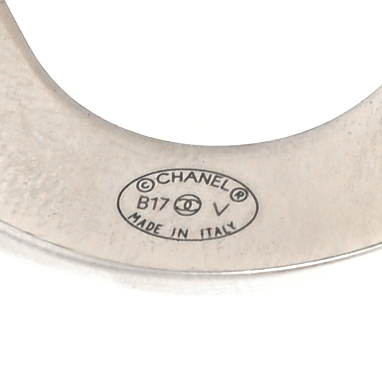 Chanel Metal CC Cuff Silver 4 of 4