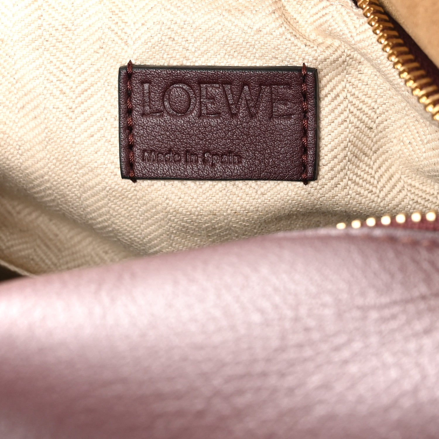 Loewe Calfskin Small Puzzle Edge Bag Prune 6 of 9