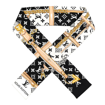Louis Vuitton Silk Monogram Confidential Bandeau Black 1 of 4