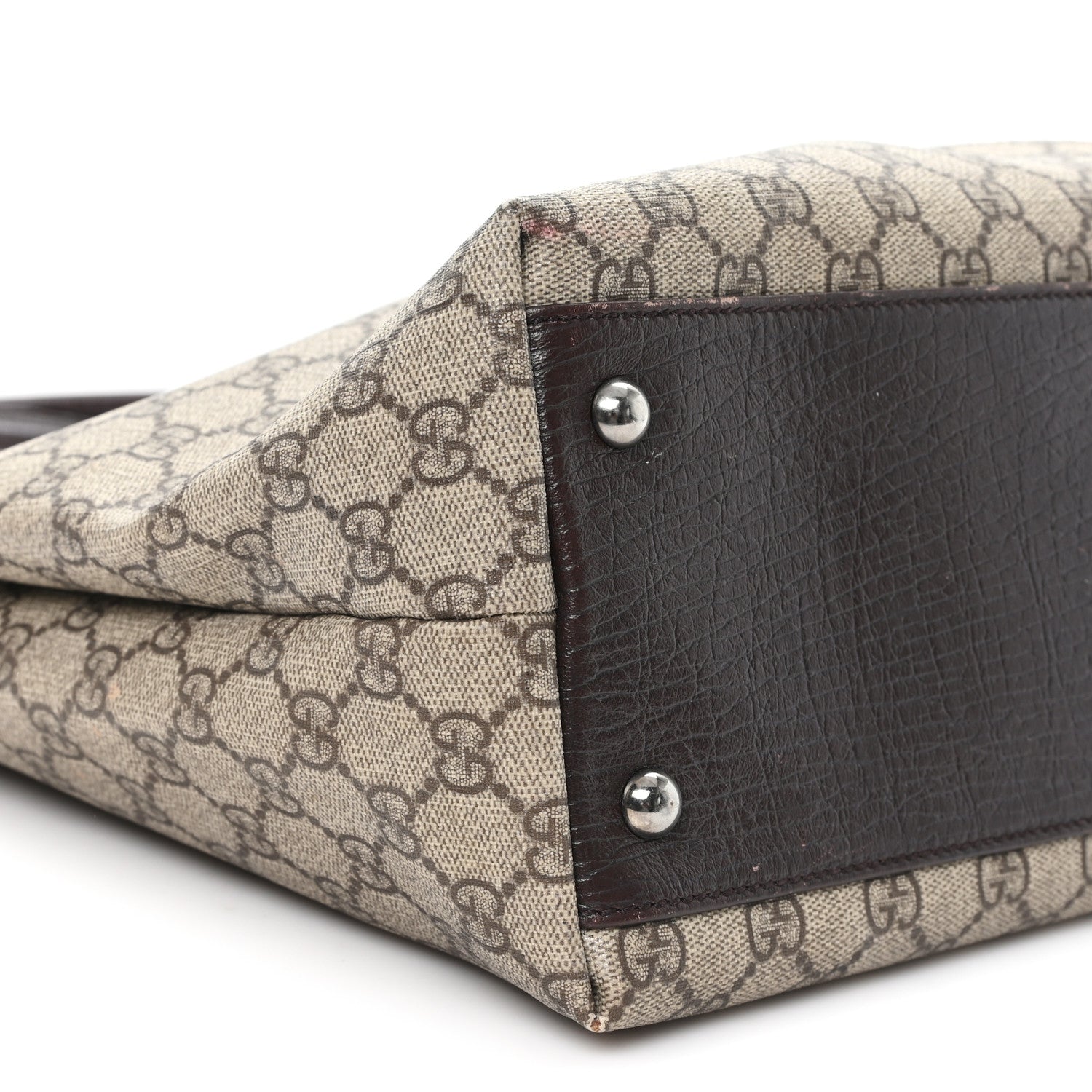 Gucci GG Plus Monogram Small Vertical Tote Dark Brown 9 of 12