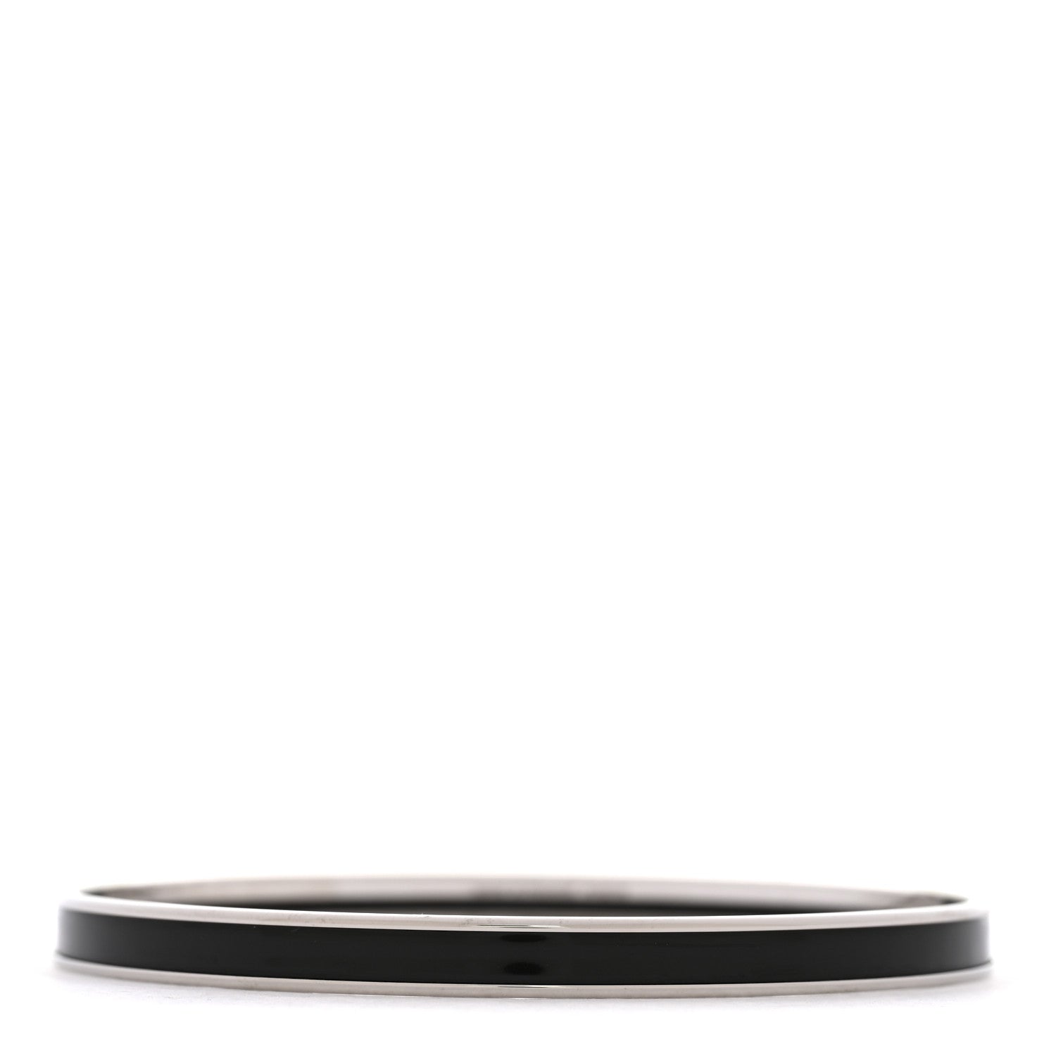 Hermes Enamel Printed Extra Narrow Uni Bracelet 70 Black 3 of 6