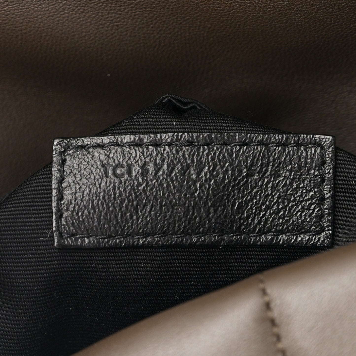 Lambskin Quilted Small Loulou Puffer Monogram Chain Satchel Dark Ganache