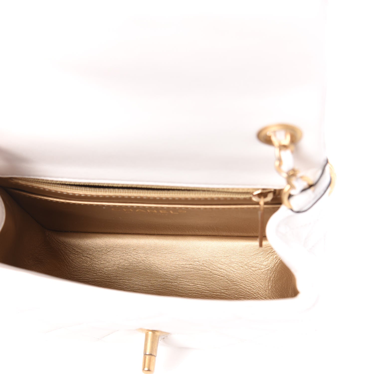Chanel Lambskin Quilted Mini Pearl Crush Flap White 5 of 10