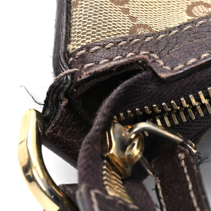 Gucci Monogram Pocket Hobo Brown 11 of 16