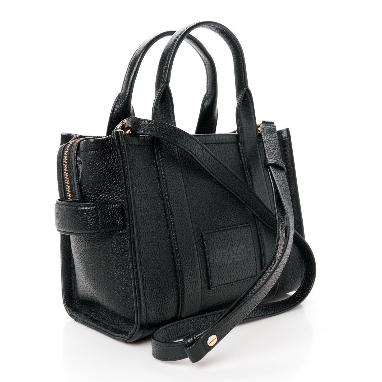 Grained Calfskin Small The Tote Bag Black
