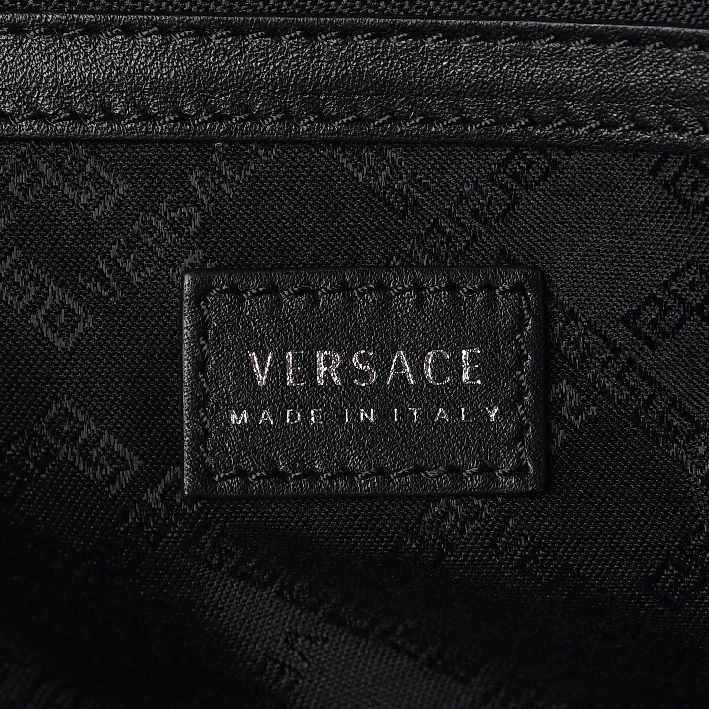 Nylon Palazzo Astrology Zip Top Backpack Black