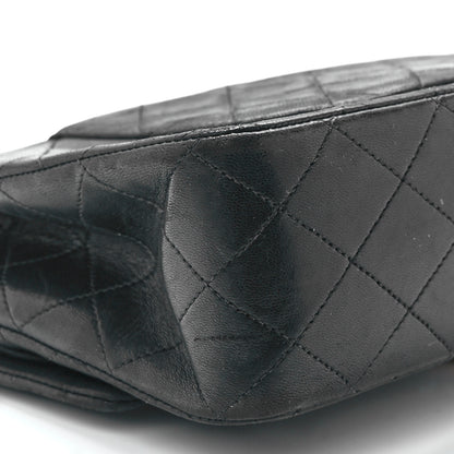 Chanel Lambskin Quilted Medium Double Flap Black 11 of 12