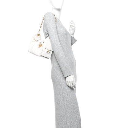 Chanel Caviar Quilted Mini Chanel 25 Handbag White 2 of 11