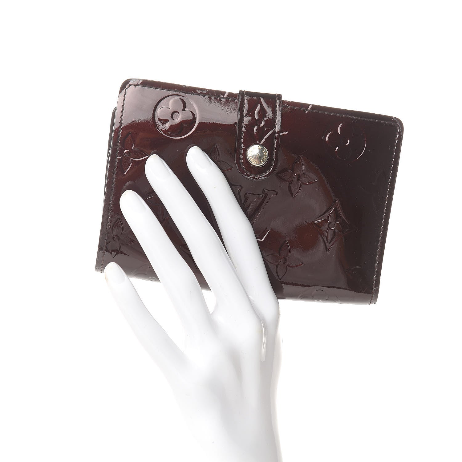 Louis Vuitton Vernis French Purse Wallet Amarante 2 of 10