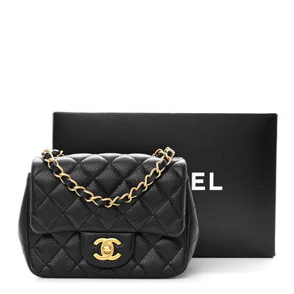 Chanel Caviar Quilted Mini Square Flap Black 10 of 10