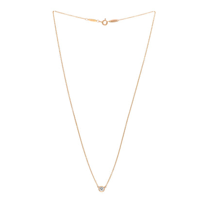 Tiffany 18K Yellow Gold Diamond .28ct Elsa Peretti Diamonds by the Yard Pendant Necklace 3 of 9
