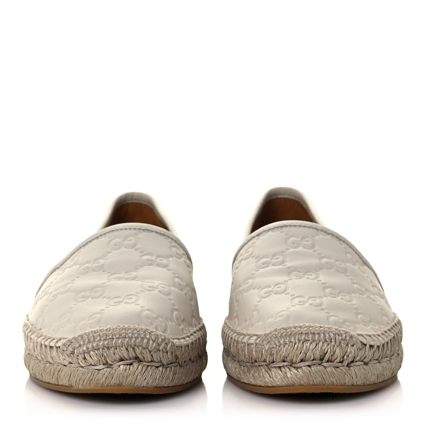 Guccissima Signature Espadrilles 38 Mystic White