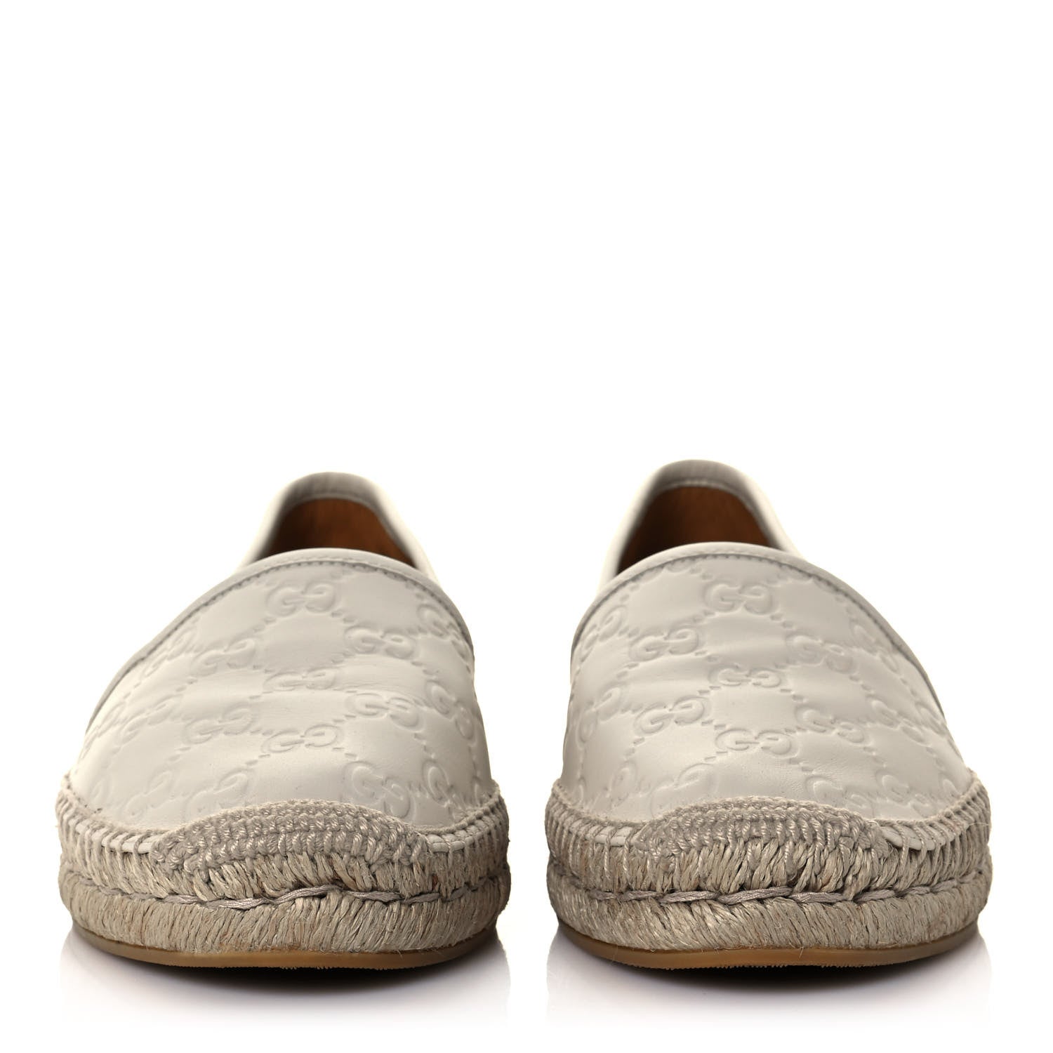 Gucci Guccissima Signature Espadrilles 38 Mystic White 2 of 11