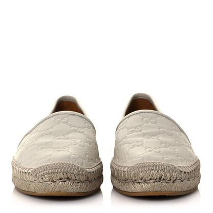 Gucci Guccissima Signature Espadrilles 38 Mystic White 2 of 11