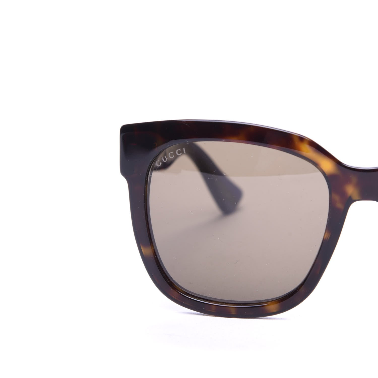Gucci Square Frame Glitter Sunglasses GG0034SA Tortoise Blue 7 of 7