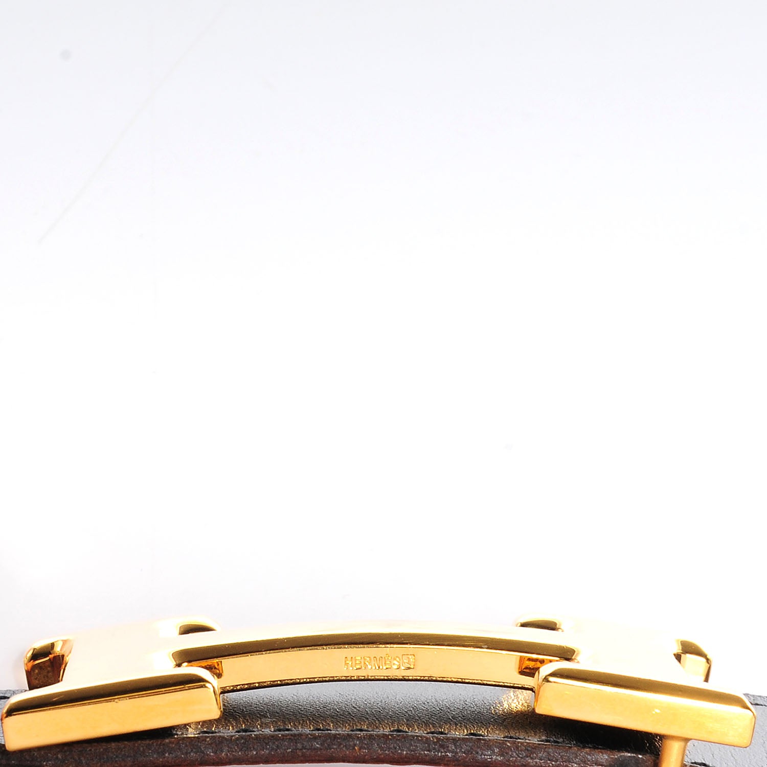 Hermes Box Togo Reversible Polished Constance 32mm H Belt 90 Black Gold 6 of 6